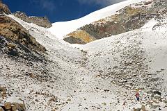 09 The Trail Gets Steeper and Full Of Rocks As It Nears Chulu Far East Col Camp